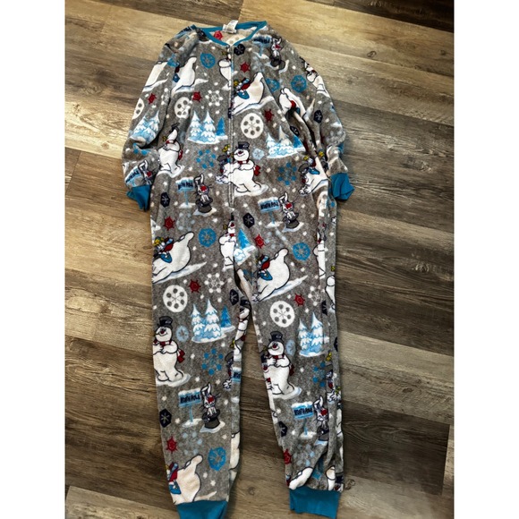 Frosty the Snowman Fleece Pajamas One Piece Union Suit‎ Sleepwear 2X - Picture 1 of 4